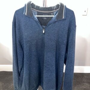 Men's Blue Quarter-Zip Sweater